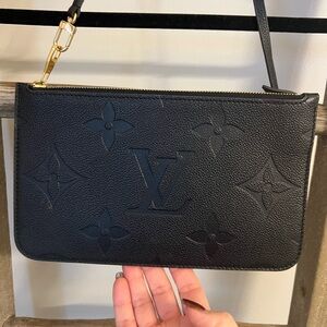 Louis Vuitton Pouchette Monogram Empreinte
Leather Black